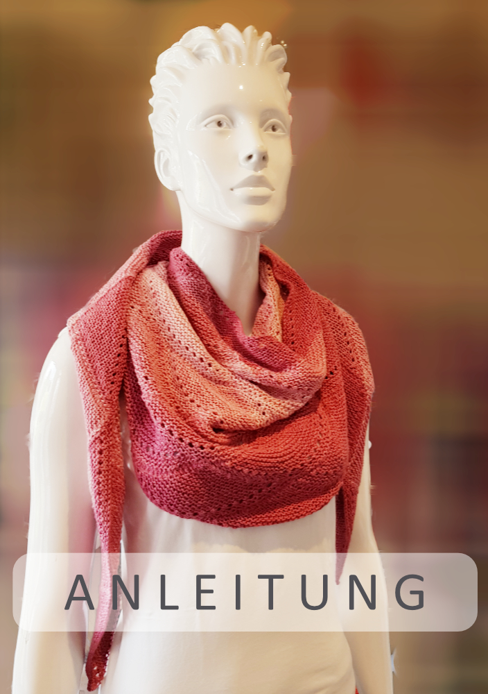 Dreiecktuch Fading Colours | Einzelanleitung + Wolle 1-2-3 Ideen  | Stricken | Annemarie