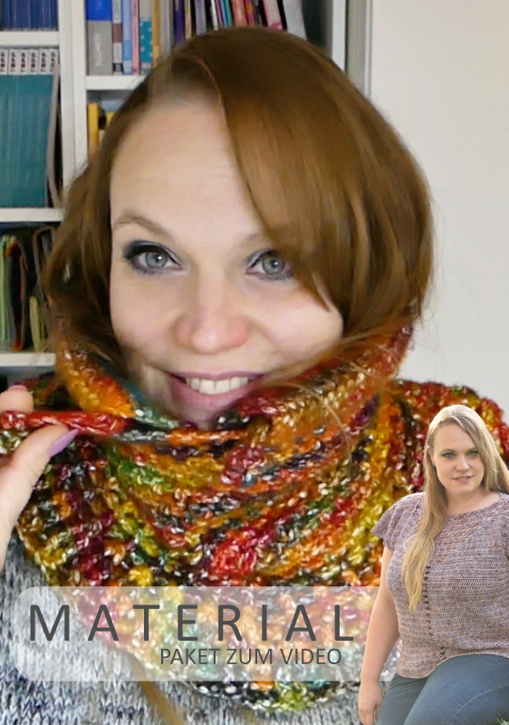 Loop Herbstlaune (gehäkelt) | Anleitungsvideo + Wolle Fano Linie 359  | Stricken | Sylvie Rasch