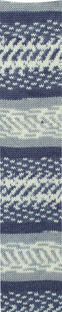 Fjord Socks - 4-fach Sockenwolle von Pro Lana 0191 - dunkelblau / jeans / weiß