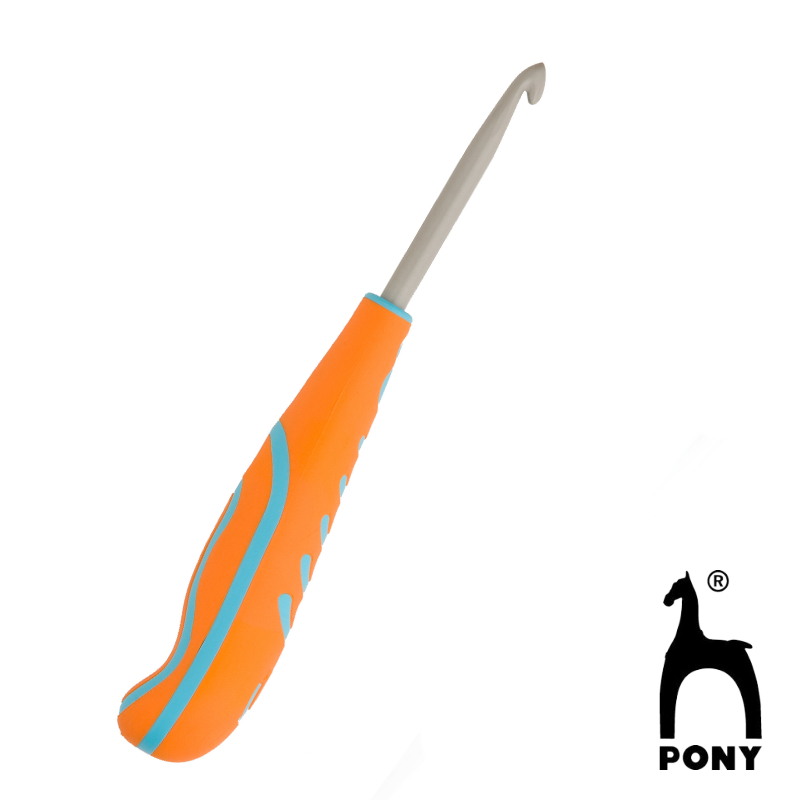 Wollhäkelnadel ergonomic von pony 13 cm 2,00 mm