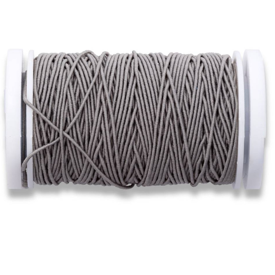 Elastic-Nähfaden 0,5 mm zum Einstricken von Prym 0011 - grau