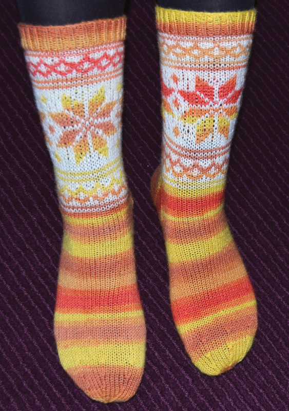 Socken Norway | Einzelanleitung + Wolle Street Design-Color Linie 12  | Stricken | Claudine