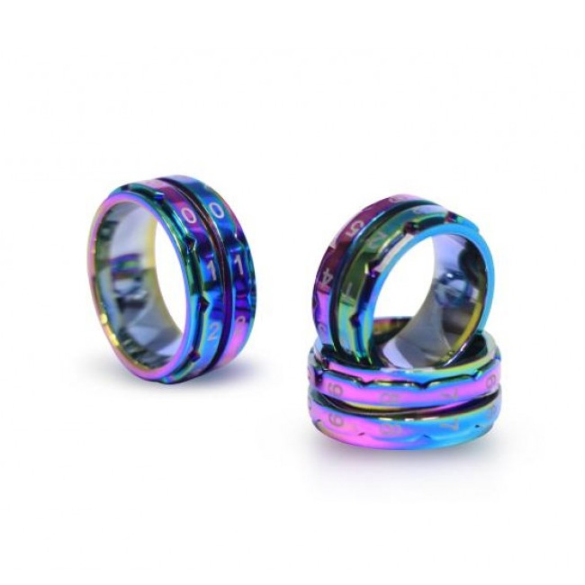 Reihenzähler Ring Rainbow Größe 9 ( Innendurchmesser 19,0 mm)