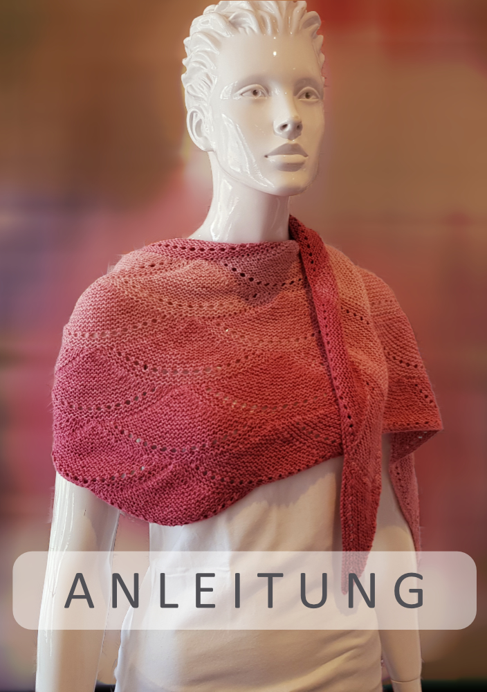 Dreiecktuch Fading Colours | Einzelanleitung + Wolle 1-2-3 Ideen  | Stricken | Annemarie