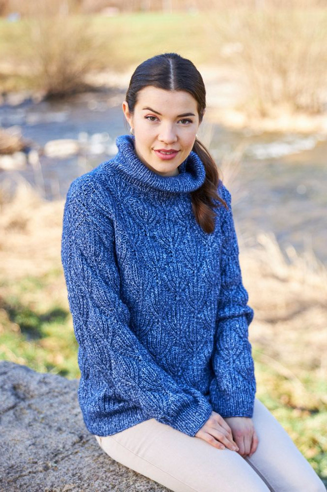 Pulli mit Fantasie-Patentmuster 