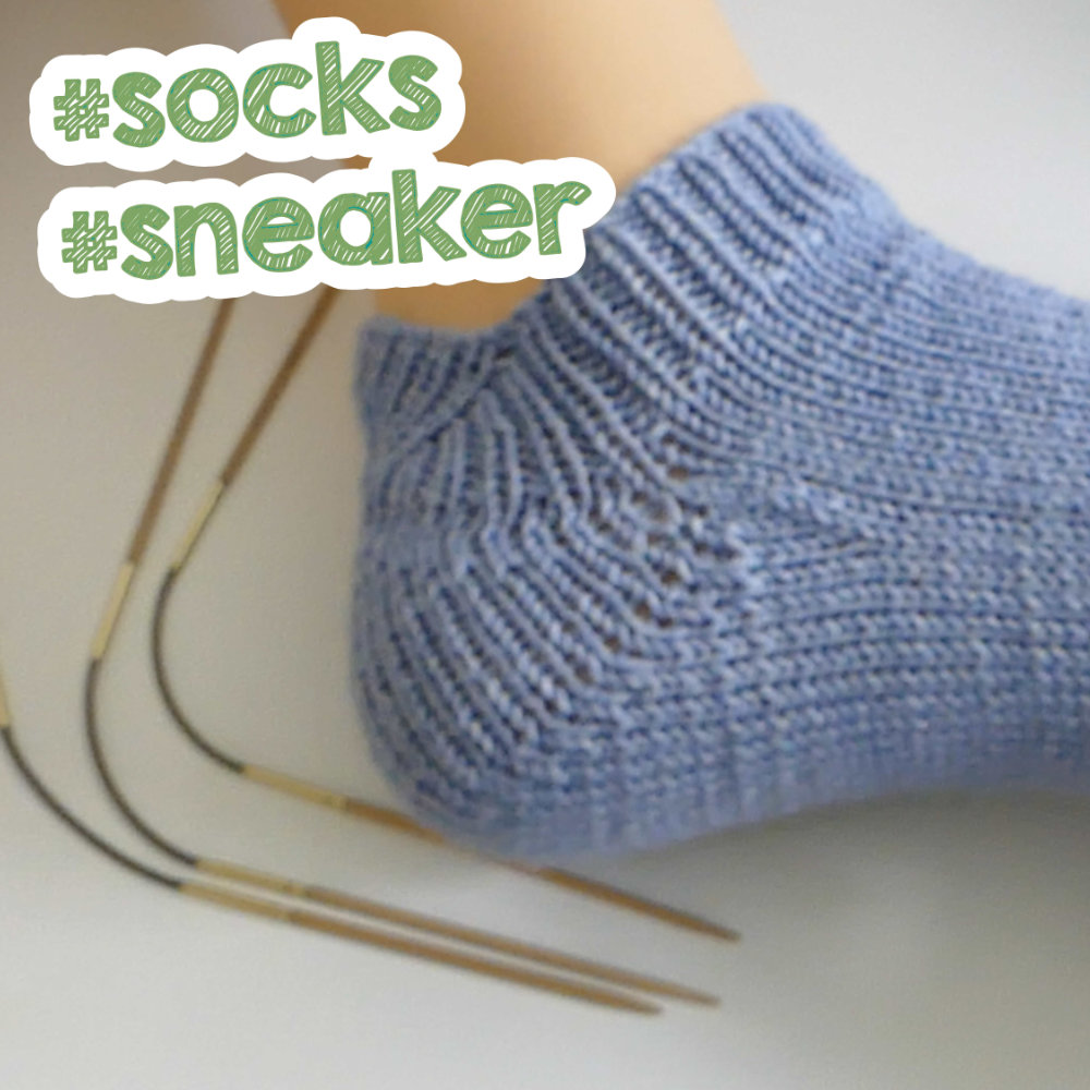 Sneakersocken Top Down Stricken 