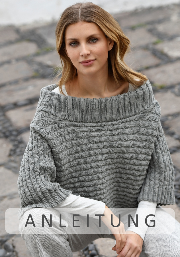 Kurzpullover | Einzelanleitung + Wolle Starwool Linie 4  | Stricken | ONline