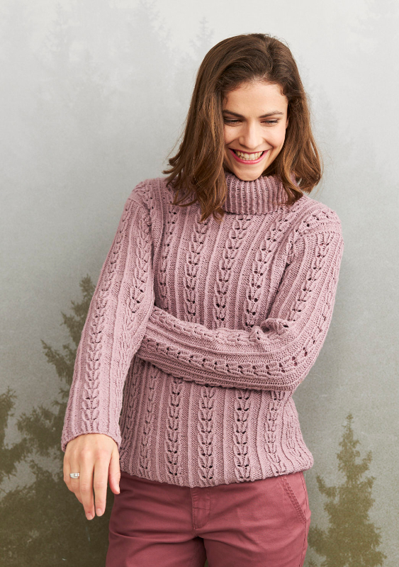 Pulli mit Fantasie-Rippenmuster 